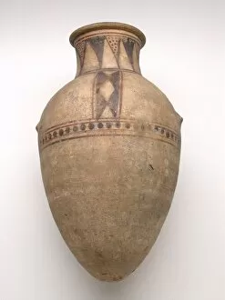 Amphora Collection: Amphora, Egypt, New Kingdom, Dynasty 18 (about 1550-1295 BCE). Creator: Unknown