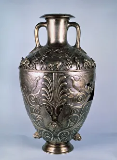 Amphora with relief scenes, first half of 4th century BC