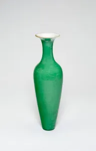 Amphoras Gallery: Amphora-Shaped Vase (Liuyeping), Qing dynasty (1644-1911), Kangxi reign mark (1662-1722)
