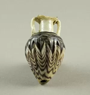 Glass Core Formed Technique Collection: Amphora (Storage Jar), 5th century BCE. Creator: Unknown