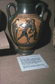 Black Figure Collection: Amphora, Theseus and the Minotaur, 6th century BC
