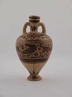 Corinth Gallery: Amphoriskos (Container for Oil), 600-575 BCE. Creator: Unknown