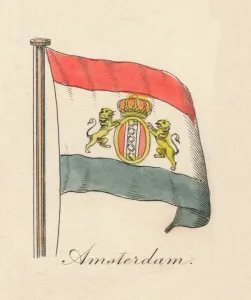 Shield Emblem Prints: Amsterdam, 1838