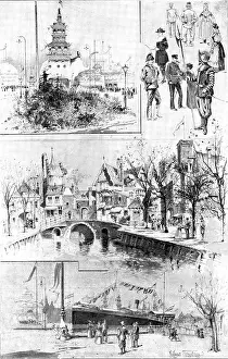 Restaurant Prints: The Amsterdam Exhibition - opened on May 11, 1895. Creator: Unknown