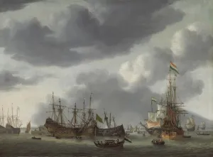 Amsterdam Harbor Scene, c. 1654/1655. Creator: Reinier Zeeman Amsterdam Harbor Scene, c. 1654/1655. Creator: Reinier Zeeman