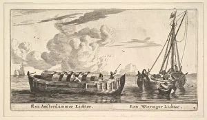 Nooms Prints: An Amsterdam Lighter and a Wieringer, 17th century. Creator: Reinier Zeeman