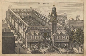 The Amsterdam Stock Exchange, Early 17th cen.. Artist: Anonymous