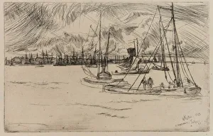 Amsterdam, from the Tolhuis, 1863. Creator: James Abbott McNeill Whistler