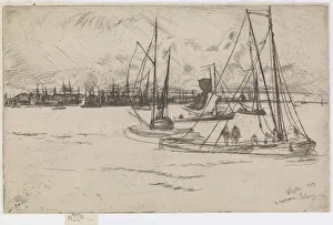 Amsterdam, from the Tolhuis, 1863. Creator: James Abbott McNeill Whistler