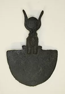 Hathor Collection: Amulet of an Aegis with the Head of Hathor, Egypt, Third Intermediate Period-Late Period