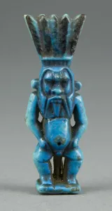 Dwarf Prints: Amulet of Bes, Egypt, Late Period-Ptolemaic Period (664-30 BCE). Creator: Unknown