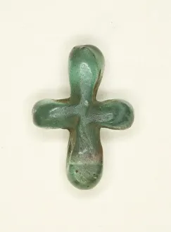 Amulet of a Cross, Byzantine Period, 4th century or later. Creator: Unknown