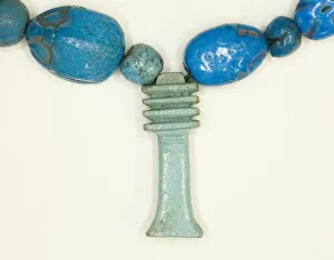 30th Dynasty Gallery: Amulet of a Djed Column, Egypt, Late Period, Dynasties 26-31 (664-332 BCE)