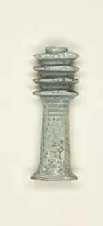 Charm Gallery: Amulet of a Djed Pillar, Egypt, Third Intermediate Period, Dynasty 21-25 (1070-525 BCE)