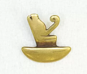 Charm Gallery: Amulet of the Double Crown, Egypt, Ptolemaic Period (332-30 BCE). Creator: Unknown