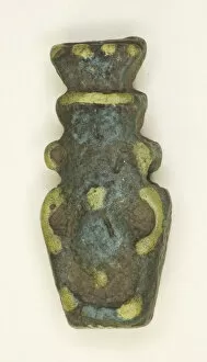 Amulet Collection: Amulet of the God Bes, Egypt, Roman Period (30 BC-395 AD). Creator: Unknown