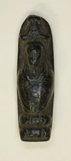 Soapstone Prints: Amulet of the God Osiris-Canopus, Egypt, 2nd century AD. Creator: Unknown