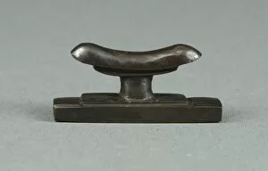 Lucky Charm Collection: Amulet of a Headrest, Egypt, Late Period, Dynasty 26-31 (664-332 BCE). Creator: Unknown