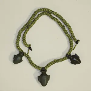 Lucky Charm Collection: Amulet of a Heart, Egypt, Late Period, Dynasty 26-31 (664-332 BCE). Creator: Unknown