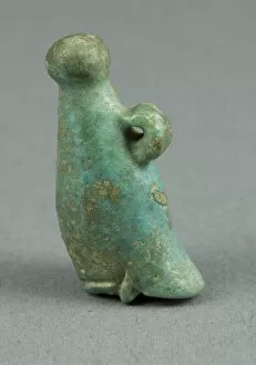 Lucky Charm Collection: Amulet of the White Crown of Upper Egypt, Egypt, Late Period, Dynasty 26-31 (664-332 BCE)