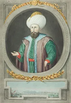 Young John Prints: Amurat Kahn I, from Portraits of the Emperors of Turkey, 1815. Creator: John Young