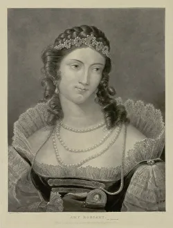 Dudley Prints: Amy Dudley (1532-1560), née Robsart, 1830. Creator: Dawe, Henry Edward (1790-1848)