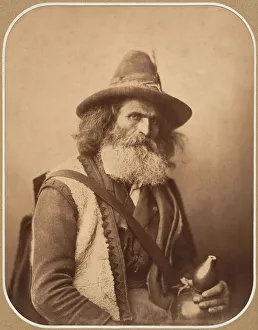 Gray Gustave Le Prints: [An Italian Street Musician], ca. 1856. Creator: Gustave Le Gray