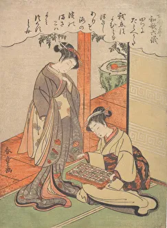 Shells Gallery: Analogy, late 18th century. Creator: Shunsho
