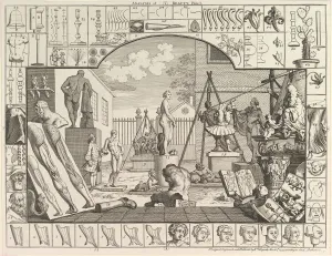 Hogarth William Collection: The Analysis of Beauty, Plate 1, March 5, 1753. Creator: William Hogarth