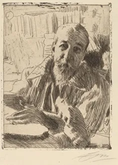 Jacques Thibault Prints: Anatole France, 1906. Creator: Anders Leonard Zorn
