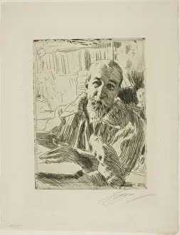 Nobel Prize Prints: Anatole France, 1906. Creator: Anders Leonard Zorn