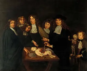 Birth Prints: The anatomy of Dr Frederick Ruysch, 1909-1910. Creator: Jan van Neck