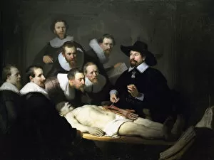 Dark Gallery: The Anatomy Lesson of Dr Nicolaes Tulp, 1632. Artist: Rembrandt Harmensz van Rijn