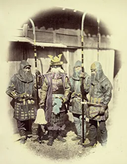 Vignette Prints: Ancient Armour, 1866-1867. Creator: Felice Beato