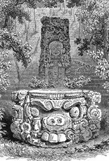 'Ancient Aztec Idol; An Ascent of the Cofre de Perote, Mexico', 1875. Creator: Unknown
