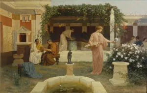 Bakalowicz Prints: Ancient Courtyard, 1896. Artist: Bakalowicz, Stepan Vladislavovich (1857-1947)