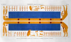 Astronomical Chart Prints: Ancient Egyptian astronomical table, c1822. Artist: Leroy