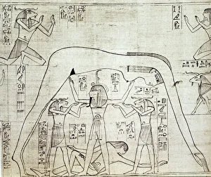 Ancient Egyptian cosmos, c1025 BC Ancient Egyptian cosmos, c1025 BC