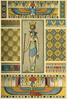 Heinrich Collection: Ancient Egyptian decoration, (1898). Creator: Unknown