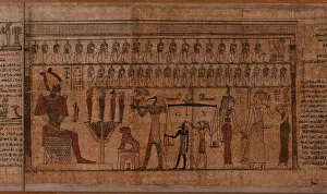 Pharaohs Gallery: Ancient Egyptian Funerary Text, 2th century BC
