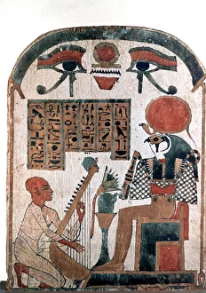 Hieroglyphic Prints: Ancient Egyptian stele, 11th-10th century BC