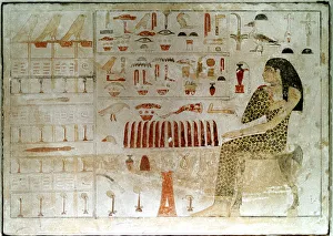 Ancient Egyptian stele with hieroglyphics, 27th-25th century BC Ancient Egyptian stele with hieroglyphics, 27th-25th century BC