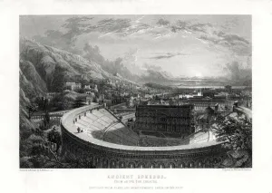 Amphitheatre Prints: Ancient Ephesus, Turkey, 1887. Artist: William Richardson