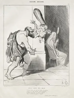 Aubert Prints: Ancient History, plate 25: Hercules Subdued by Cupid, 18 September 1842