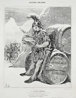 Ancient History, plate 28: The Passage of Hannibal, 6 October 1842. Creator: Honore Daumier