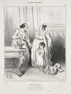 Aubert Prints: Ancient History, plate 46: The Mother of the Gracchi