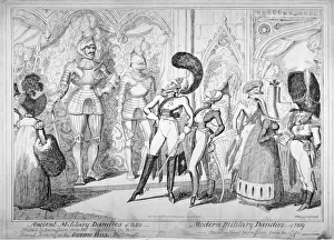 Absurd Prints: Ancient and modern military dandies, 1835. Artist: George Cruikshank