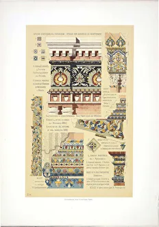 Ancient Russian Ornamental Tiles, 1895-1898. Artist: Suslov, Vladimir Vasilyevich (1857-1921)