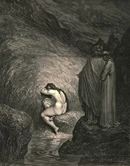 Ashamed Gallery: That is the ancient soul of wretched Myrrha, c1890. Creator: Gustave Doré