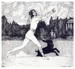 Léon 1866 1924 Collection: Ancient Vision (magazine Zolotoe Runo 1906 no. 4), 1906. Artist: Bakst, Leon (1866-1924)